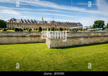 Les Invalides Geschichte Kriegsmuseum in Paris, Frankreich Stockfoto