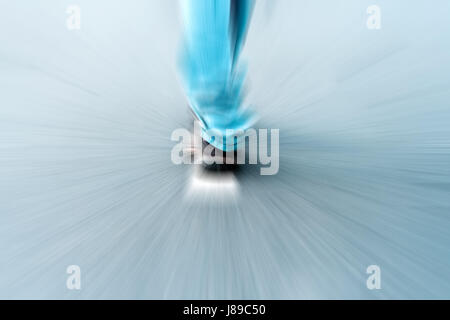 Der Straße weniger reisen. Motion Blur-Effekt. Stockfoto