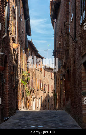 Die mittelalterliche Stadt von Torrita di Siena in der Toskana - Valdichiana, Italien Stockfoto