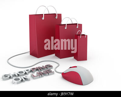 Einkaufen, bestellen, Objekt, isoliert, Lifestyle, Modern, moderne, Hardware, Stockfoto