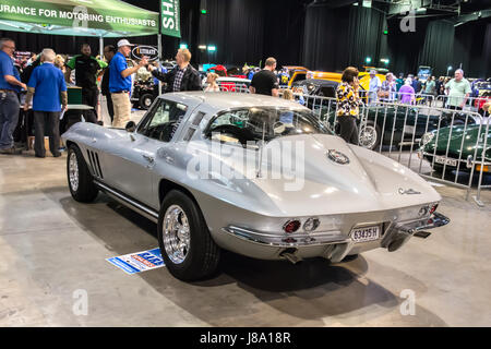 1965 Chevrolet Corvette Sting Ray auf Anzeige Tamworth Australien. Stockfoto