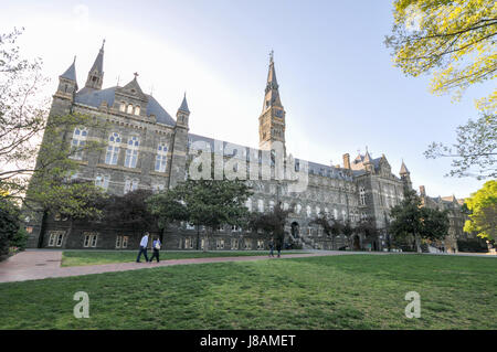 Hauptgebäude der Georgetown University in Washington DC - USA Stockfoto