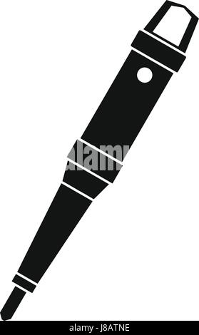 Griff der Tattoo Maschine Symbol einfach Stock Vektor