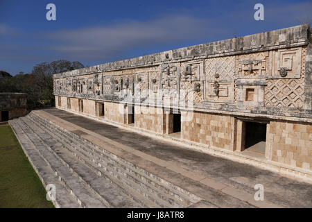 Maya Gouverneurspalast - Uxmal, Mexiko Stockfoto
