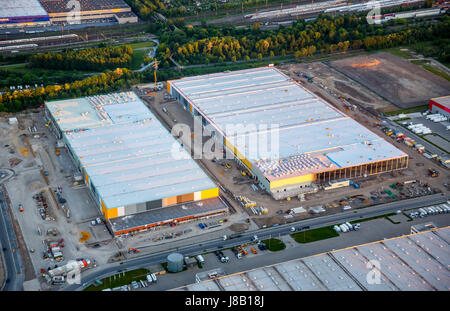 Amazon-Logistik, Neubau auf dem Gelände der Westfalenhütte, Internet-Handel, Lager, Auslieferungslager, Dortmund, Ruhrgebiet, Nordrhein-West Stockfoto