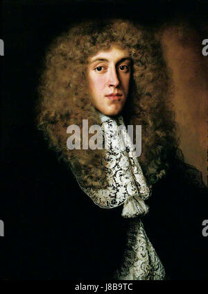 Jacob Ferdinand Voet Portrait eines Edelmannes mit Spitzenkragen Stockfoto