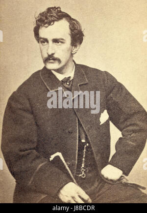 Porträt von John Wilkes Booth Stockfoto