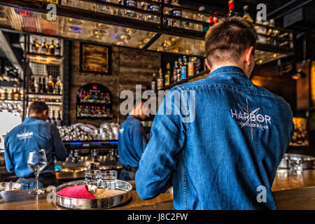 Dalmatien Zadar - lokale der Maraschino - Hafen Cook House und Club Stockfoto