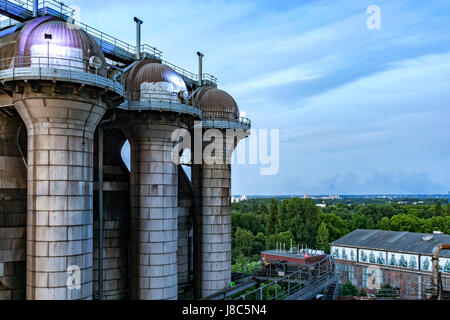 UNESCO-Welterbe Zollverein Essen Industriedenkmal. Das Bild zeigt einen Cola Ofen Anlage Turm. Stockfoto