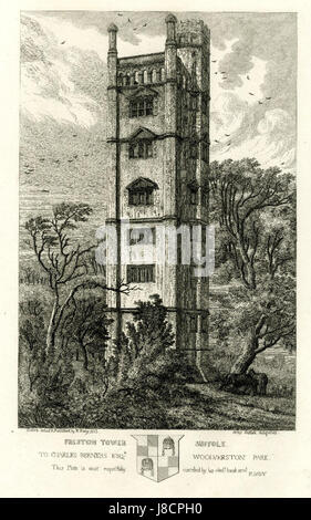 Freston Turm Suffolk durch Henry Davy Stockfoto