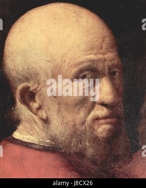 Dieser Eintrag bezieht sich auf das Werk oder Studium von Giorgione, einem italienischen Renaissance-Maler, der für seinen geheimnisvollen und atmosphärischen Stil bekannt ist. Die Zahl 028 steht wahrscheinlich für ein bestimmtes Gemälde, eine Serie oder ein Stück innerhalb einer Sammlung, was seinen Beitrag zur Kunst der Renaissance unterstreicht. Stockfoto