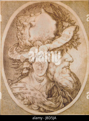 Jakob Matham Neptun 1626 Stockfoto