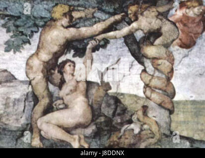 Michelangelo Buonarroti, der berühmte italienische Renaissance-Künstler, ist weithin für seine Meisterwerke in Skulptur, Malerei und Architektur bekannt. Seine Werke, darunter die Decke der Sixtinischen Kapelle und die Statue Davids, sind von grundlegender Bedeutung für die westliche Kunst. Michelangelos Einfluss erstreckt sich über die Renaissance hinaus und prägt die Kunstgeschichte und inspiriert Generationen von Künstlern. Stockfoto