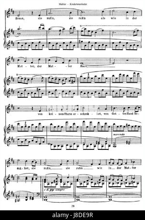 Mahler-Kindertotenlieder28 Stockfoto