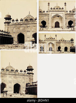 Die Jama Masjid ist eine bedeutende Moschee in Indien in Neu-Delhi. Es ist bekannt für seine große Architektur und historische Bedeutung, obwohl der Begriff „Desolate“ sich auf Zeiträume der Vernachlässigung oder Unternutzung im Laufe der Zeit bezieht, insbesondere in historischen Zusammenhängen. Stockfoto