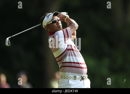 Thailands Thongchai Jaidee tagsüber vier 2017 BMW PGA Championship in Wentworth Golf Club, Surrey. Stockfoto