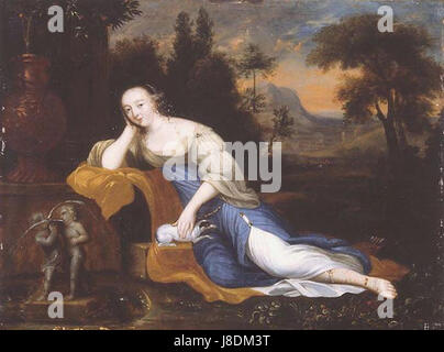 Volle Porträt der Madame de Montespan von Pierre Mignard Stockfoto