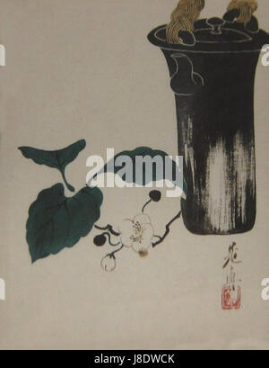 Blatt aus einem Album von zehn Blätter von Shibata Zeshin, c. 1870 Honolulu Museum of Art VI Stockfoto
