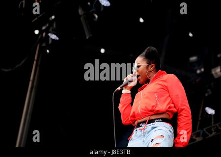 Southampton, Hampshire, UK. 28. Mai 2017. Gemeinsamen Menschen Tag 2 - London geboren Rapper Nadia Rose beim gemeinsamen Menschen Southampton, 28. Mai 2017, Hampshire, UK Credit: DFP Photographic/Alamy Live News Stockfoto