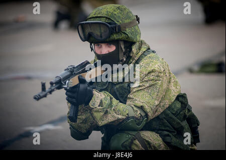 27. Mai 2017 - Tambow, Tambow, Russland - Ausbildung von russischen Spezialeinheiten (Credit-Bild: © Aleksei Sukhorukov über ZUMA Draht) Stockfoto