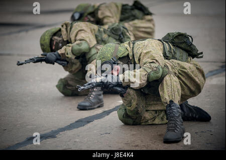 27. Mai 2017 - Tambow, Tambow, Russland - Ausbildung von russischen Spezialeinheiten (Credit-Bild: © Aleksei Sukhorukov über ZUMA Draht) Stockfoto