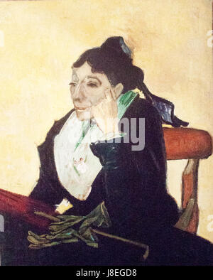 L ' Arlesienne Madame Ginoux mit Handschuhen und Regenschirm (JH 1625) mein Traum Stockfoto