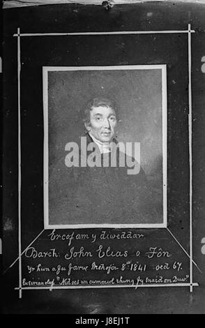 Äh, Cof bin y Diweddar Barch John Elias o Fon... NLW3364378 Stockfoto
