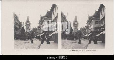 Freiburg i. Br. gekesselt 1904 Stockfoto