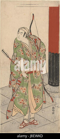 Akteure Ichikawa Monnosuke II en pijl boog Rijksmuseum AK MAK 929 Stockfoto
