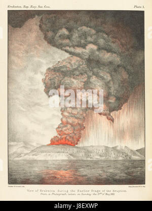 Houghton 71 1250 Krakatau, 1883-Ausbruch Stockfoto