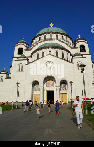 Kirche des Heiligen Sava, Belgrad, Serbien. Stockfoto