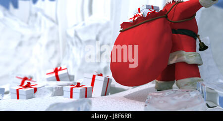 Winter, Nordpol, Schnee, Koks, Kokain, Material, Drogen, Betäubungsmittel, süchtig Stockfoto