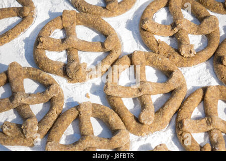 Köstliches Dessert mit Teig Frittieren von frittierten Teig Kong Thailand vermischt. Stockfoto