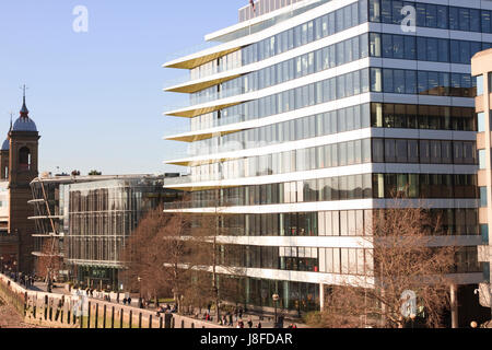 Riverbank House, 2 Swan Ln, London, England. Stockfoto