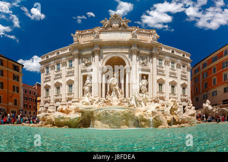 Trevi-Brunnen oder Fontana di Trevi in Rom, Italien Stockfoto