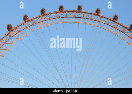 Riesenrad London Eye (Detail), London, England. Stockfoto