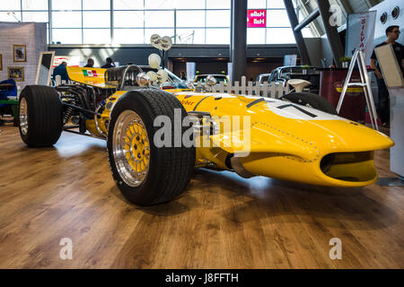 STUTTGART, Deutschland - 4. März 2017: Rennwagen Serenissima M1AF, 1967. Europas größte Oldtimer-Messe "RETRO CLASSICS" Stockfoto
