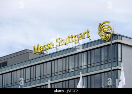 STUTTGART, Deutschland - 4. März 2017: Messe Stuttgart - Ausstellung und Messe. Die neuntgrößte Messe in Deutschland. Stockfoto