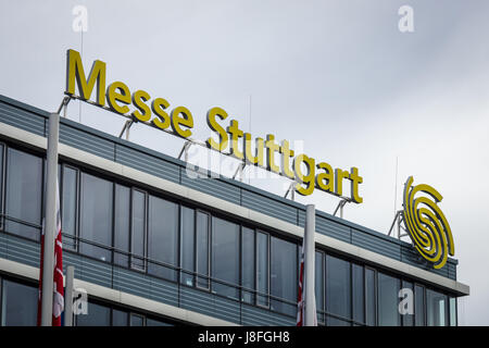 STUTTGART, Deutschland - 4. März 2017: Messe Stuttgart - Ausstellung und Messe. Die neuntgrößte Messe in Deutschland. Stockfoto