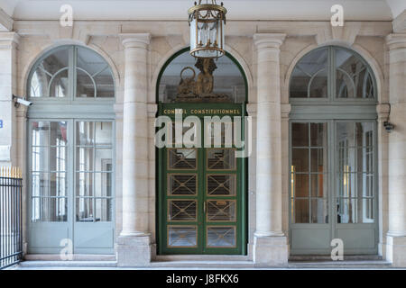 Die Büros der französische Verfassungsrat (Conseil Constitutionnel) befindet sich im Palais Royal in Paris, Frankreich Stockfoto