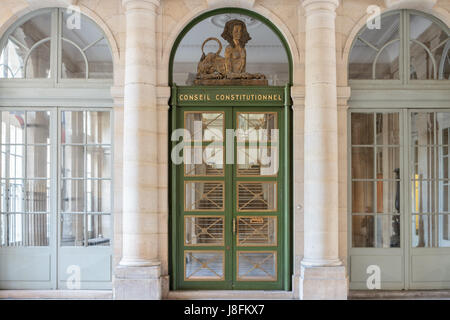 Die Büros der französische Verfassungsrat (Conseil Constitutionnel) befindet sich im Palais Royal in Paris, Frankreich Stockfoto