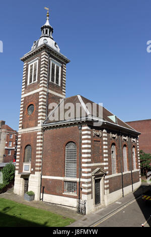 Die Kirche von St. Benet Paul's Wharf ist ein Welsh anglikanische Kirche in der City of London-UK Stockfoto