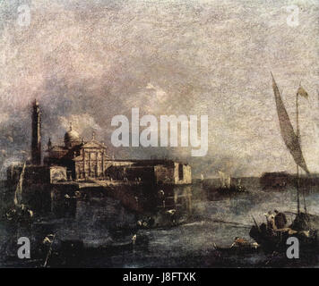 Francesco Guardi Isola di San Giorgio Stockfoto