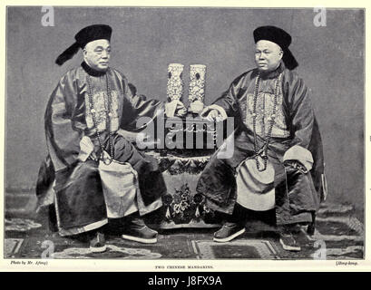 Lai Afong, zwei chinesischen Mandarinen Stockfoto