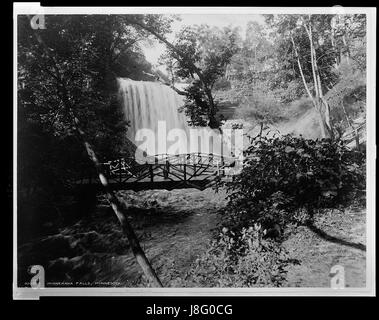 Minnehaha Falls, Minnesota c1908 Stockfoto