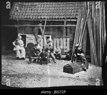 Grote Bickersstraat 4 (Achterzijde), EFF van Scheepswerf de Reus, 1860 1863 Stockfoto