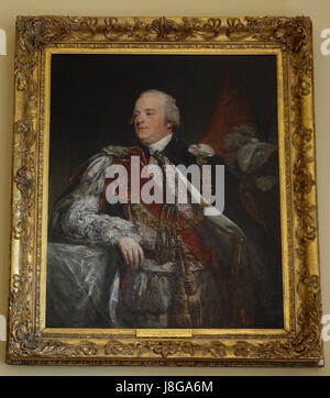 Dies ist eine Studie für ein Porträt von George Nugent Temple Grenville, 1. Marquess of Buckingham, gemalt von John Jackson um 1812. Das Porträt befindet sich in der Christ Church in Oxford und im Stowe House in Buckinghamshire, England. Stockfoto