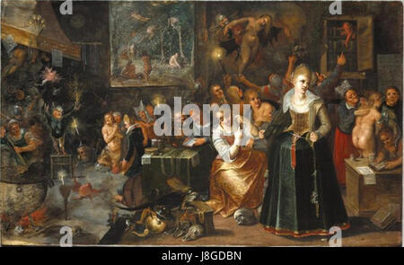 Allegorische Gemälde Frans Francken (II) Stockfoto