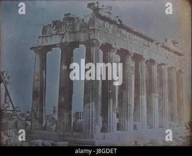 Fassaden- und Norden Kolonnade des Parthenon auf der Akropolis, Athen Stockfoto