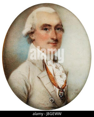 Portrait-Miniatur von Sir William Forbes von Horace Hone Stockfoto